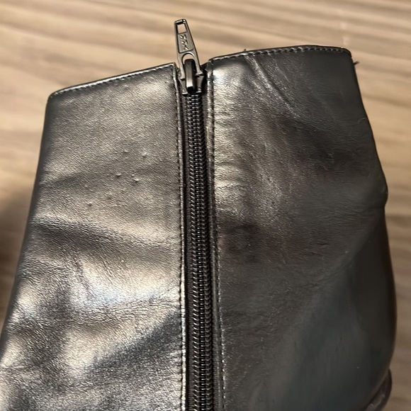 COLIN STUART BLACK LEATHER ANKLE BOOTS 7.5 - Picture 6 of 16